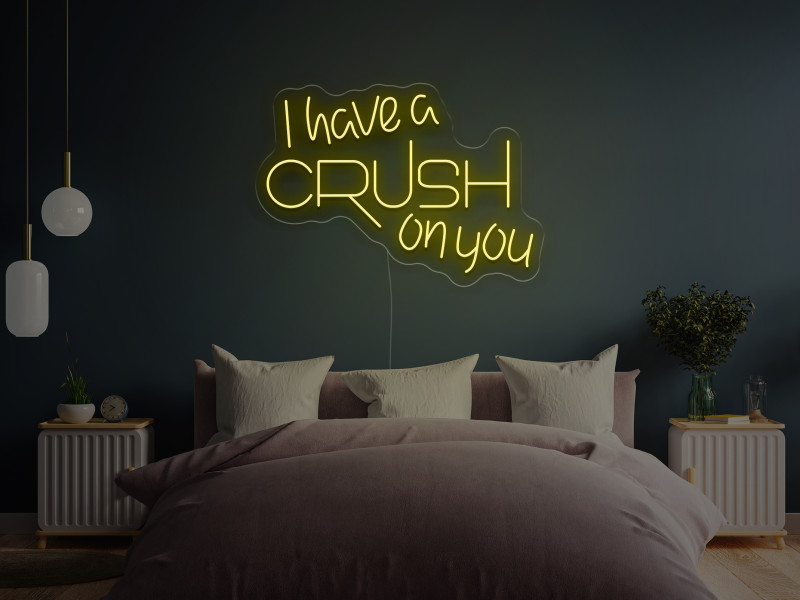 I have a CRUSH on you - Insegne al neon a LED
